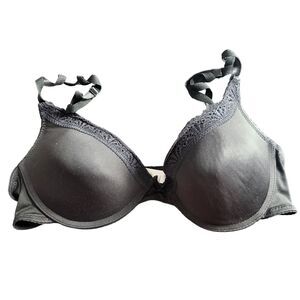 Marilyn Monroe Bra 34C Womens Underwired Padded Black Lace Trim Adjustable Strap
